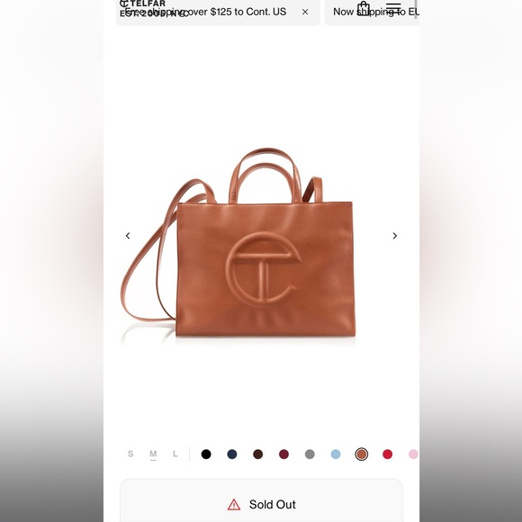 Telfar medium size shopping bag in tan! NWT - Picture 6 of 7